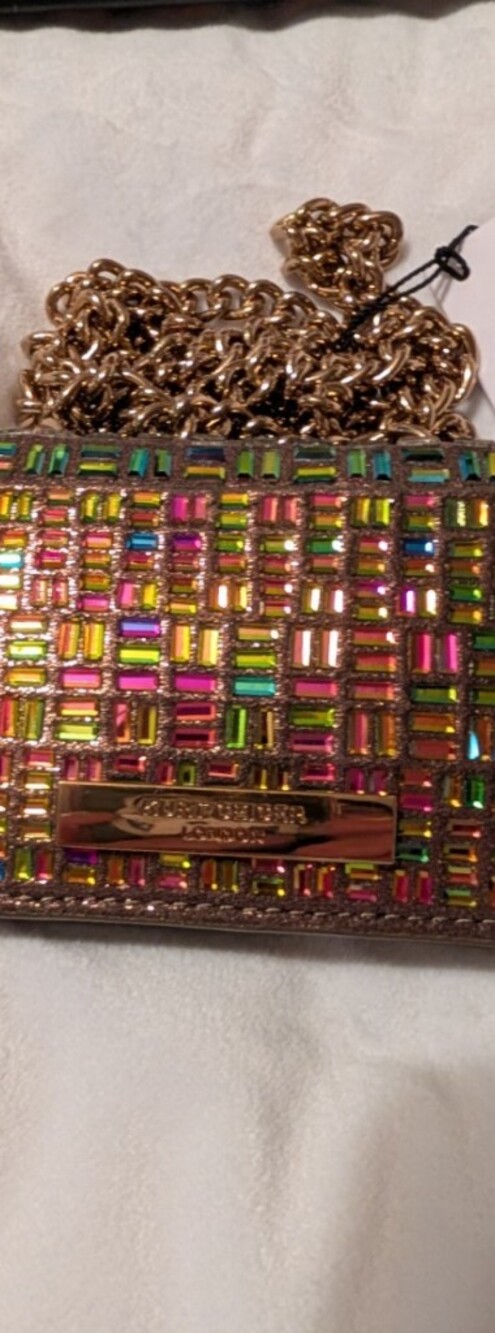 Kurt Geiger London Micro Kensington Crystals Crossbody Bag Rainbow NIB - Picture 4 of 10